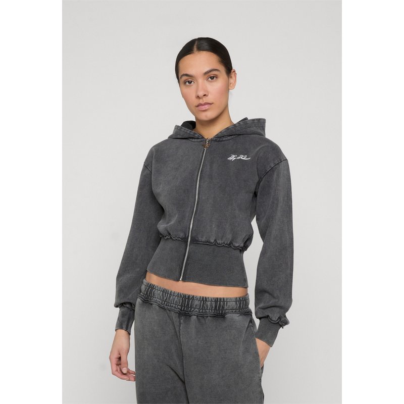 Felicious Washed cropped Sweat Jacket