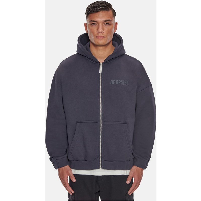 Dropsize SUPER HEAVY OVERSIZED HD PRINT ZIP-HOODIE