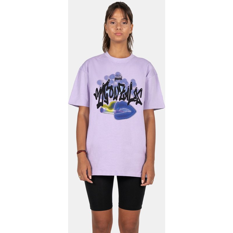 MJ Gonzales Ladies Kiss x Heavy Oversized T-Shirt