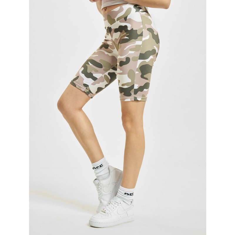 Urban Classics Ladies High Waist Camo Tech Cycle Short