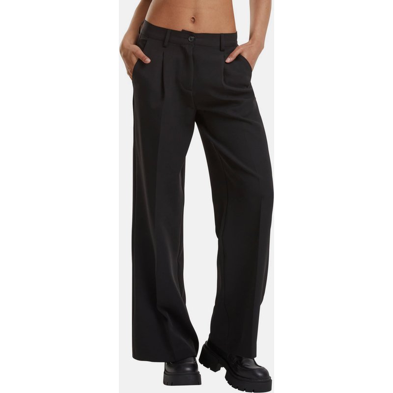 Urban Classics Ladies Wide Leg Stoffhosen