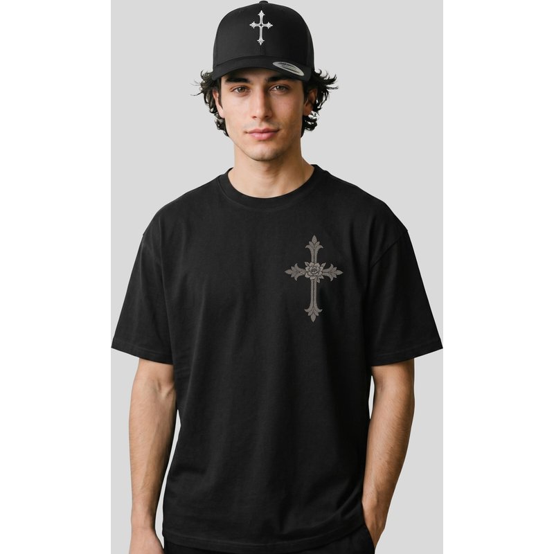 Mister Tee Goth Cross Trucker Cap