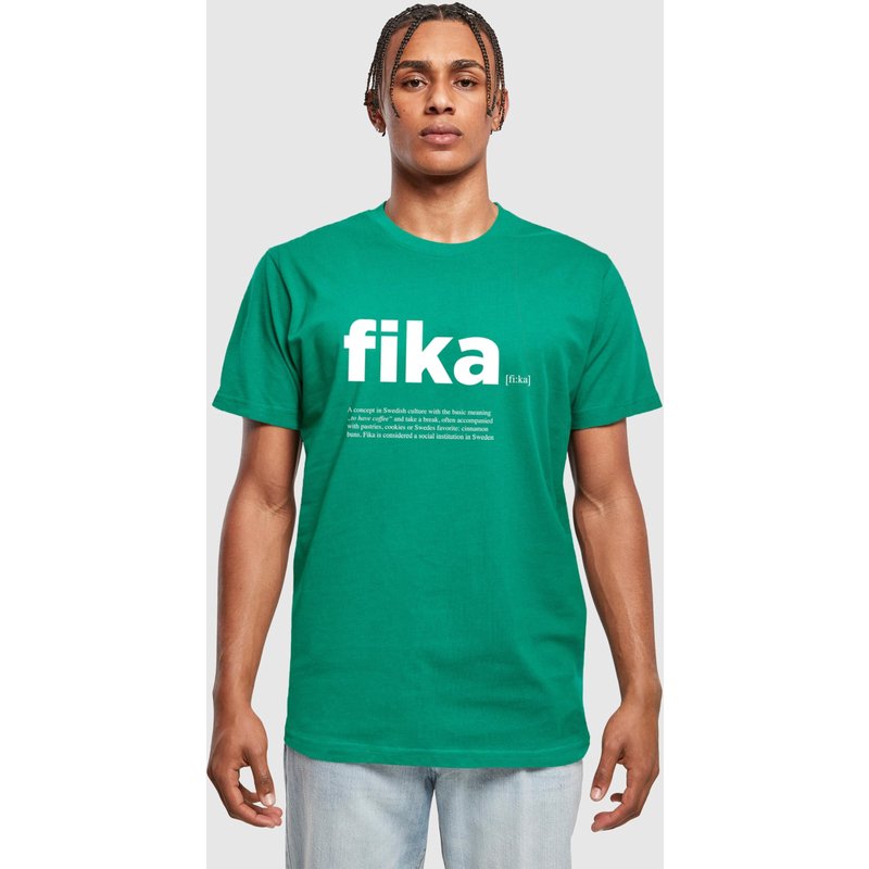 Mister Tee Fika Definition T-Shirt Round Neck