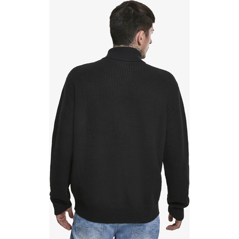 Urban Classics Cardigan Stitch Roll Neck Sweater
