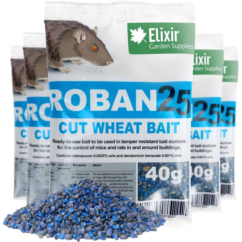 Roban25 Cut Wheat Rodent Poison | Strongest Available Online | 40g Sachets