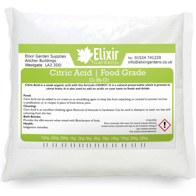 Citric Acid 250g-25kg | Anhydrous Food Grade (30-100 Mesh)