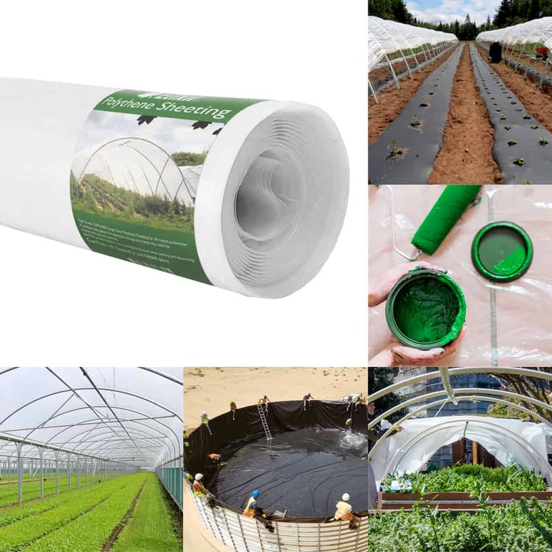 2m Wide Clear Polythene Sheeting | Heavy-Duty 1000g (250mu)