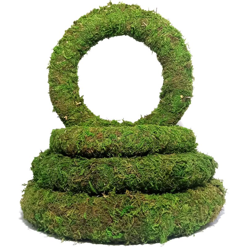 Moss Effect Wreath Rings (8", 10", 12" & 14")