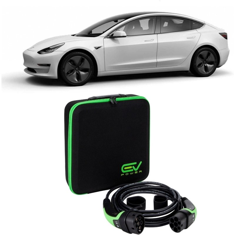 Type 2 to Type 2 - 5M - 32amp - Tesla Model 3 Long Range Charging Cable Type 2 to Type 2 5M 32amp (7.4kW)