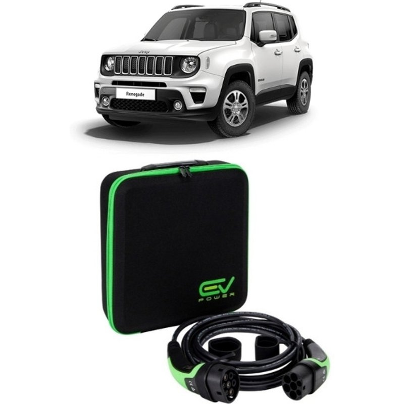 Type 2 to Type 2 - 5M - 32amp - Jeep Renegade Charging Cable Type 2 to Type 2 5M 32amp (7.4kW)