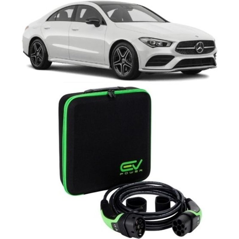 3 Pin to Type 2 - 5M - Mercedes CLA 250e Charging Cable 3 Pin to Type 2 5M 6-12amp Adjustable (2.3kW)