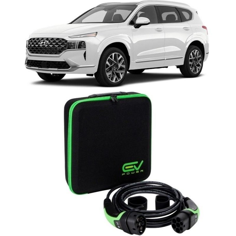 Type 2 to Type 2 - 5M - 32amp (3 Phase) - Hyundai Santa Fe Charging Cable Type 2 to Type 2 5M 32amp - 3 Phase (22kW)
