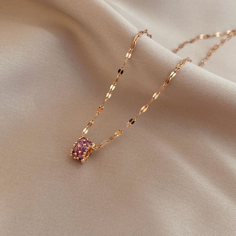 Waist Double Rowed Diamond Necklace for Women Korean Version Sen Collar Chain Fashion Neckchain Pendant Jewelry