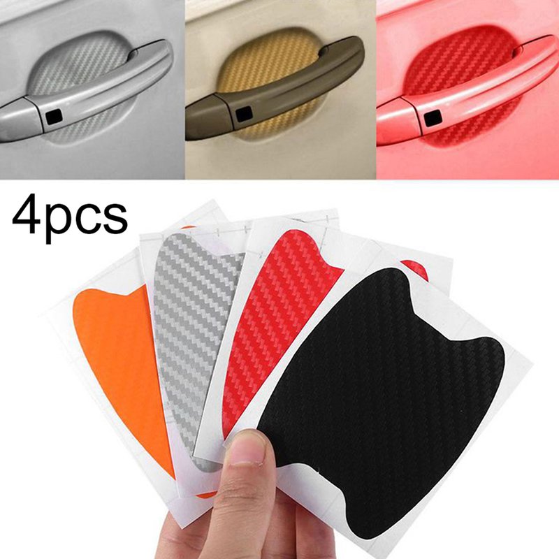 Yuanmheng 4Pcs Car Vehicle Door Handle Protective Film Sticker Decals Auto Decoration