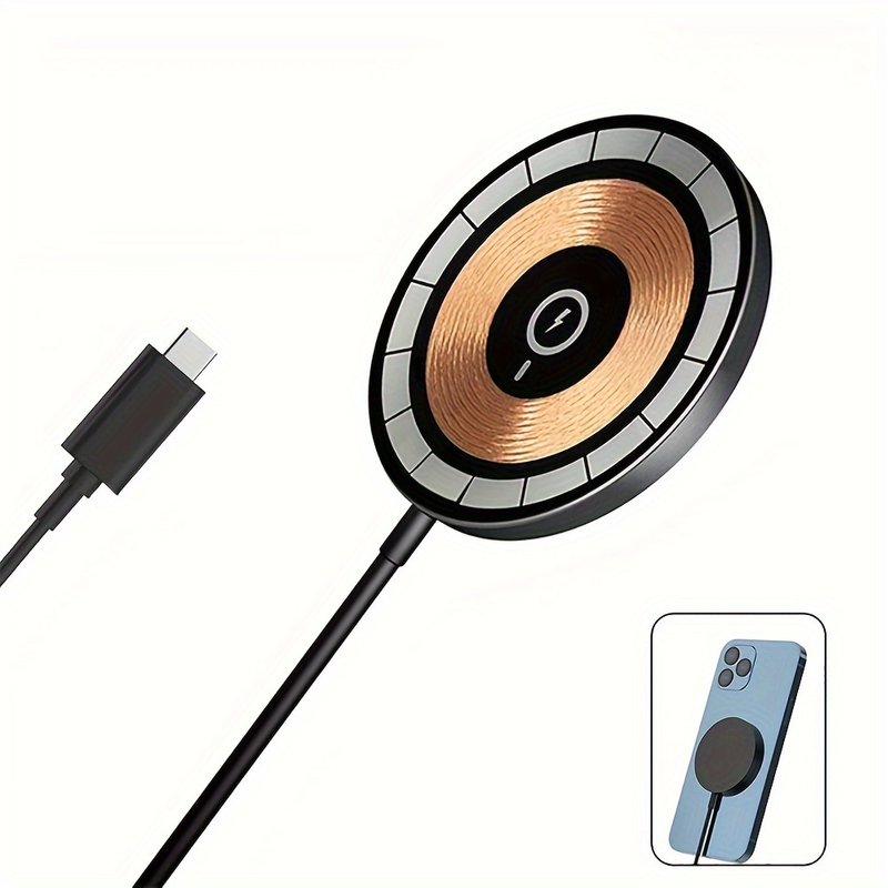 Magnetic Wireless Charger, 15W Fast Charging Wireless Charger, For IPhone 15/14/13/12/11 Pro Max/XR/XS MAX/X/8 Plus, For Galaxy S23/S22/S21/S20, For