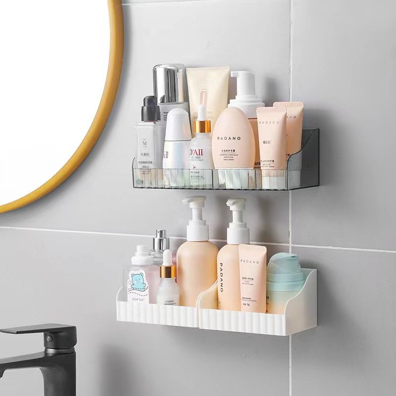 Japanese Style Wall Mounted Mirror Cabinet Slanted Box, With Sloping Storage Pasted Under The Partition To Expand Space,