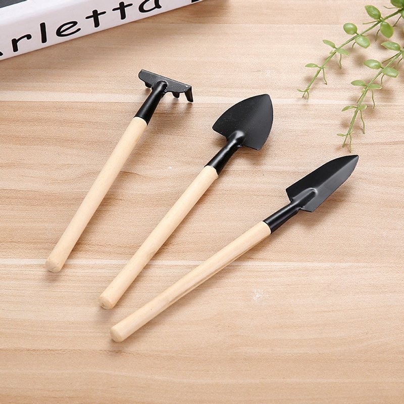 Gardening Tool Three Piece Set Flower Rake Vegetable And Flower Planting Succulent Small Shovel Tool Small Shovel Potted Supplies