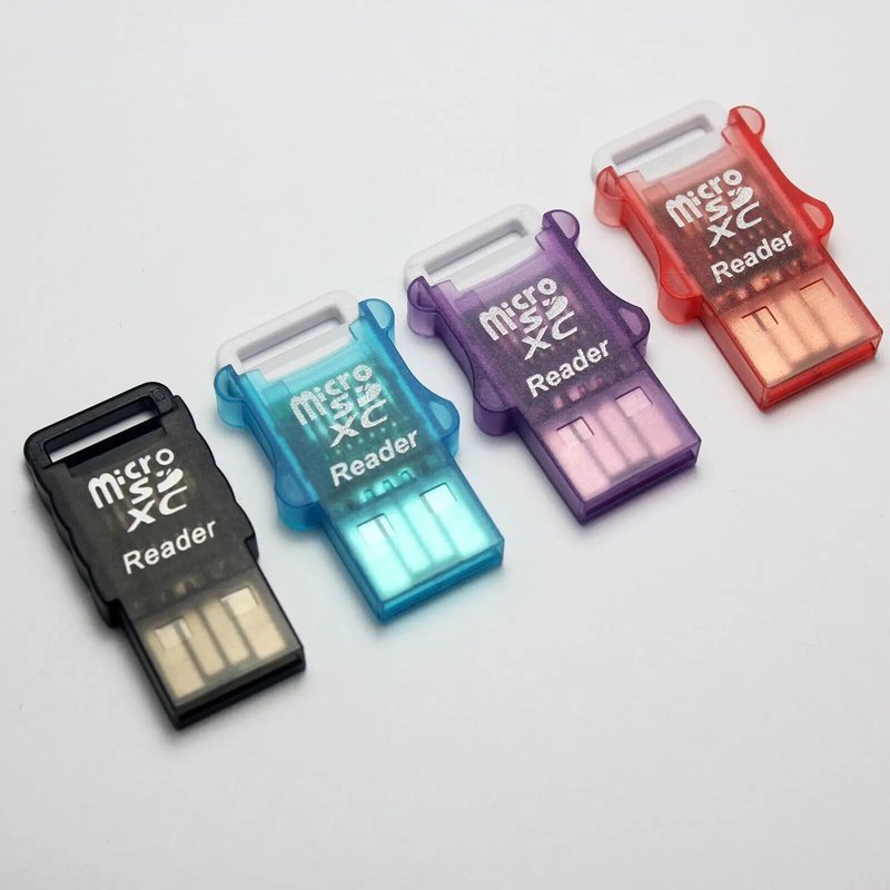 NEW 2PCS High Speed Micro SD TF to USB 2.0 Memory Card Reader Adapter For Computer Laptop