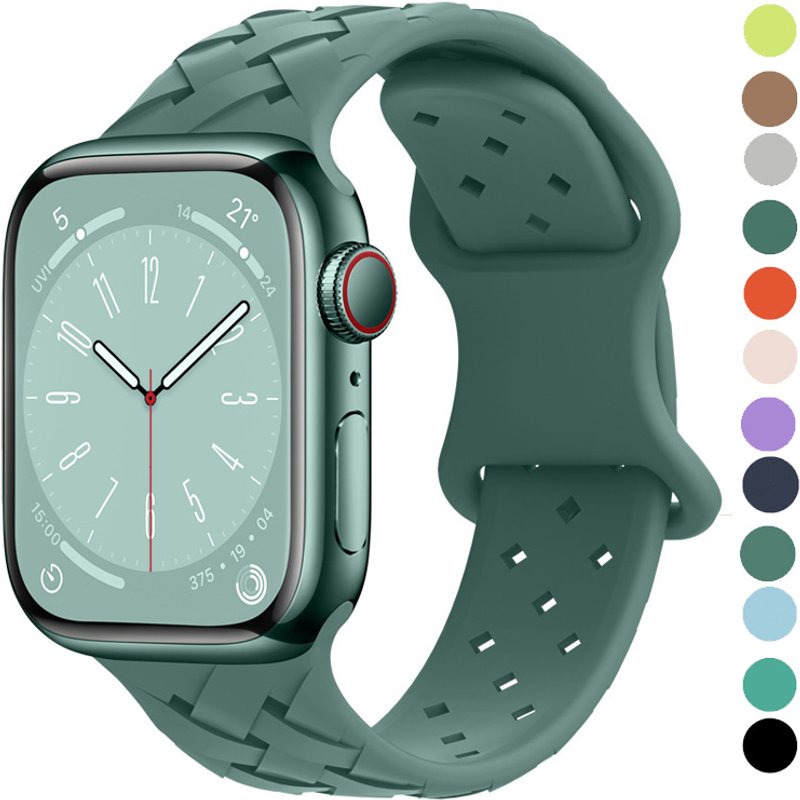 Strap for Apple Watch Band Ultra 49mm 44mm 40mm 45 Mm 41mm 38mm 42mm Sport Silicone Woven Loop Bracelet IWatch Series 8 7 6 3