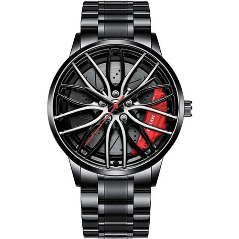 Mens Luxury Watches Sports Car Watches 3D Sport Rim Hub Wheel Wristwatch Car Quartz Men's Watches Creative Relogio Masculino