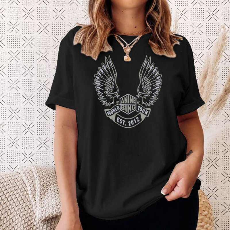 2024 New Cotton Fashion Sense Printing Short-sleeved T-shirt Female Summer Tide Loose Hundred Tops