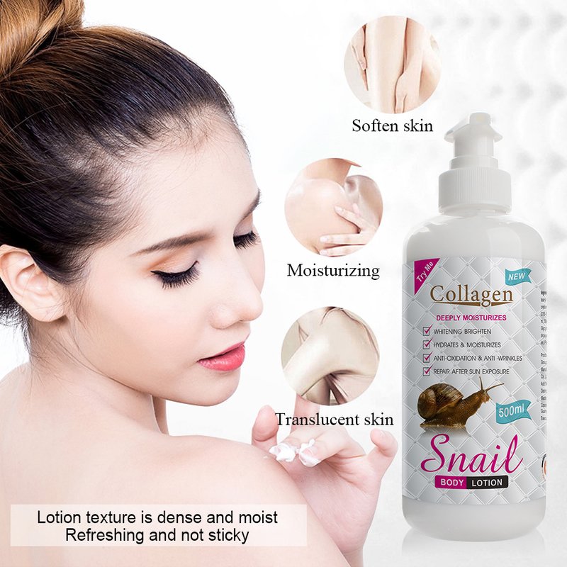 Collagen Snail Bone Milk Brightens, Moisturizes, Softens, and Moisturizes the Body Cream