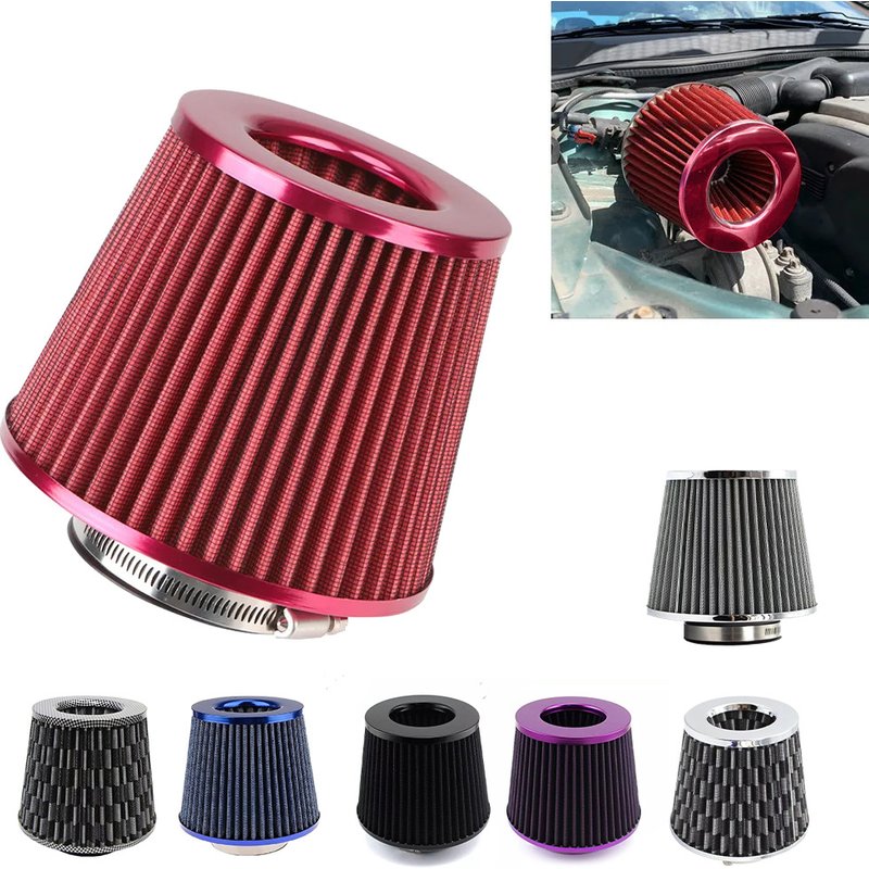 Car Modification 76mm High-flow Air Filter, Modified Mushroom Head Filter, Winter Mushroom Head Exhaust Gas Filter