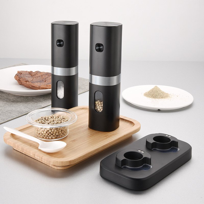 Electric Pepper Grinder Pepper Black Pepper Salt Grinder Bottle Seasoning Bottle Jar