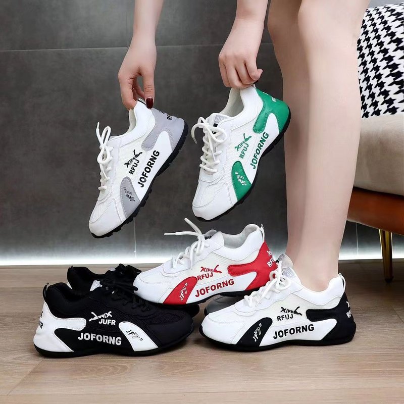 men and women of the same style spring new heightened breathable all-match couple white shoes fashion trend Forrest Gump shoes