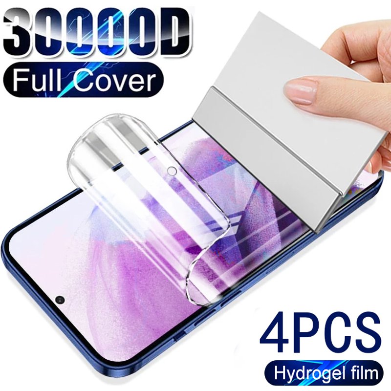 4Pcs Hydrogel Film For Samsung Galaxy S23 S22 S21 S20 Note20 Ultra Screen Protector for Samsung S10 S9 S8 Note10 Plus Note8 Note9 Not Glass
