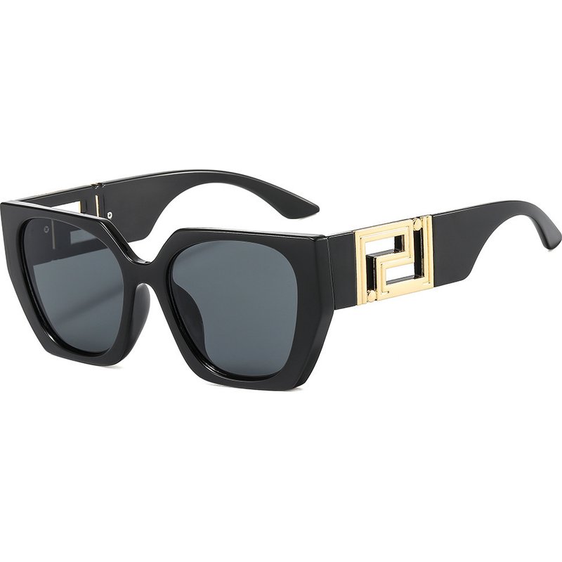 New Fashionable Personalized Hollow Leg Sunglasses For Trendy Men And Women, Unisex Sunshade, Retro Color Blocked Sunglasses For Women