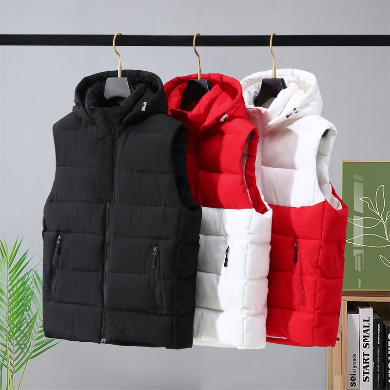 Autumn and winter vest men's trendy slim sleeveless warm vest couple's versatile outer wear thickened vest vest