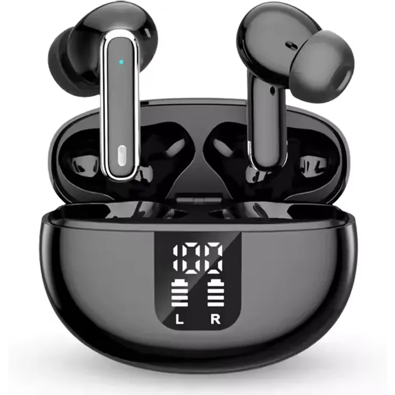 KI-Übersetzer Bluetooth Kopfhörer - Echtzeit-Übersetzung, In-Ear Wireless Headset Mit LED-Display & ANC Geräuschunterdrückung