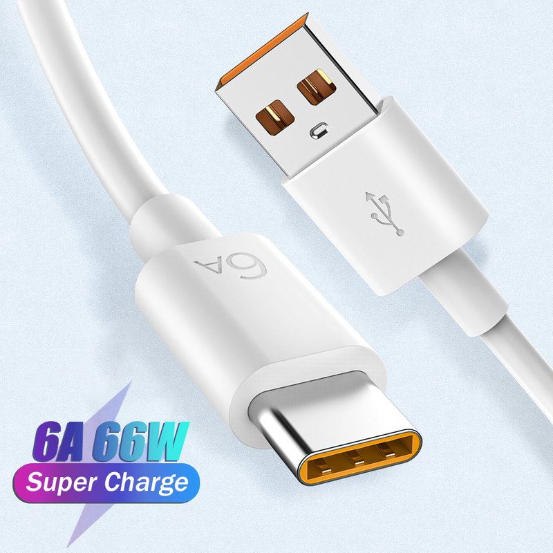 6A USBC cable 66W fast charging C-type cable, suitable for Samsung, Xiaomi, Huawei, Hongmi mobile phones, QC 3.0 ,