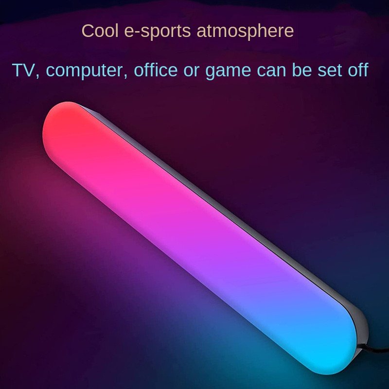 Lights Pickup Upgraded USB Rechargeable Model Christmas Decoration Desktop RGB Light Bar Music Rhythm Night light