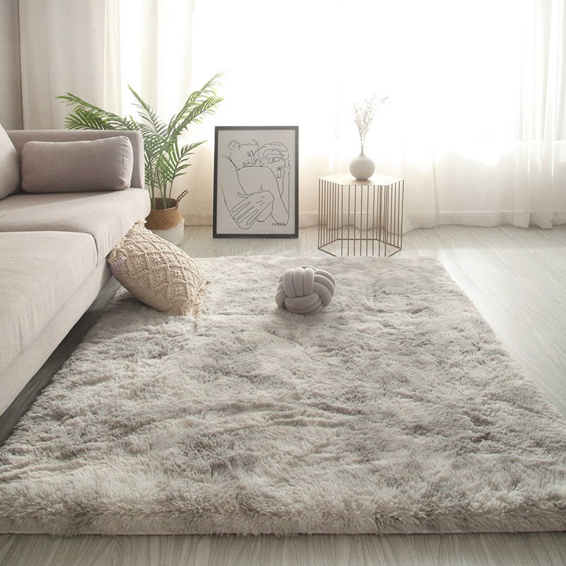 Carpet bedroom covered with Nordic ins, living room, coffee table, bedside girl room, under the bed, plush mesh red carpet floor mat