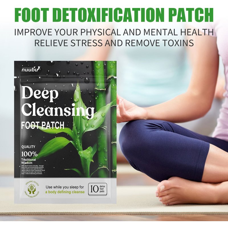 Ginger Nuubu Deep Cleansing Foot Patch Moisturizing Foot Care Relieving Stress, Relaxing Bod and Mind, Cleaning the
