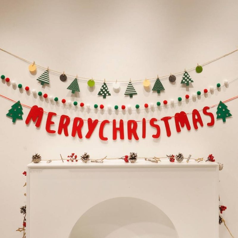 1pc Christmas ball string holiday party Christmas red white green colored ball decoration home store decoration