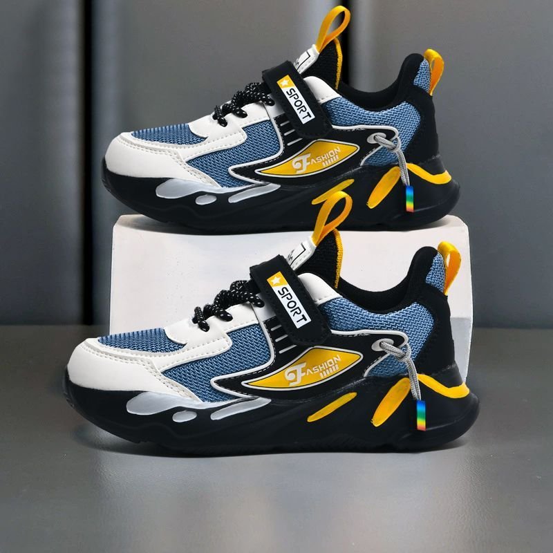 Children's Shoes Spring And Autumn New Children's Shoes Breathable Waterproof Middle And Large Children's Running Shoes Student Leather Shoes