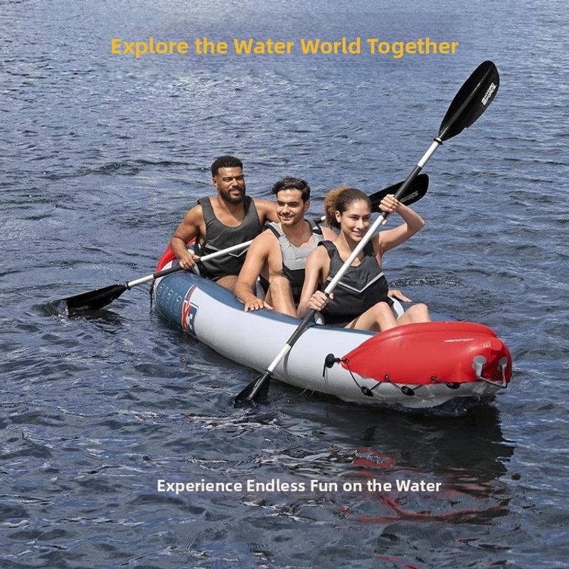 Double Person Inflatable Kayaks Thickened Single Person Fishing Boats Outdoor Rafting Rubber Boats For Sports And Games