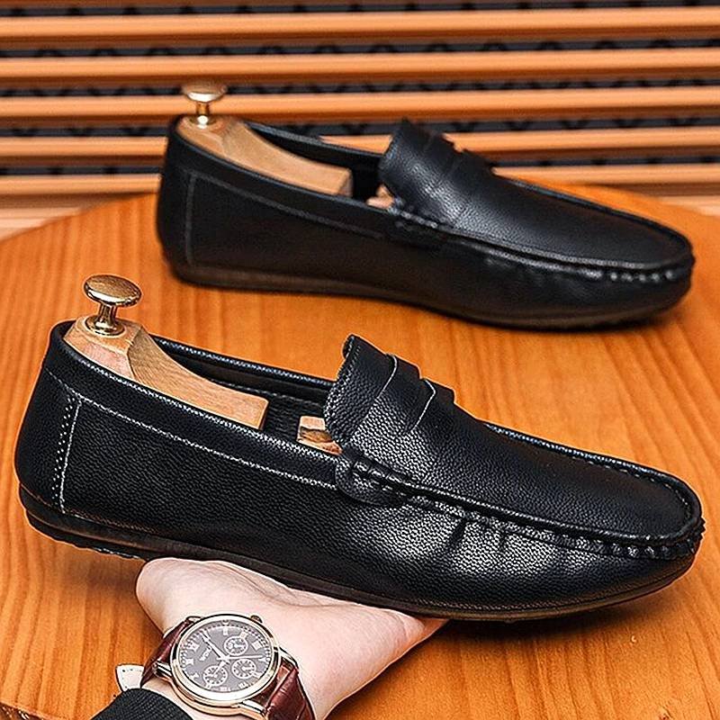 SHLIANG Men Shoes Loafers Casual Shoes Men Comfortable Driving Shoes Sneakers Male Designer Footwear S078A