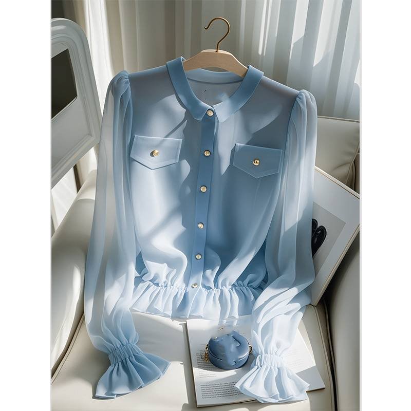 Women's Clothing light luxury high end tops unique beautiful small shirt