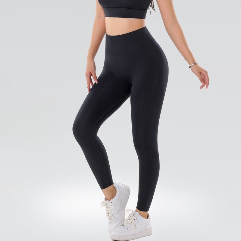 Women's yoga fitness wear high-waisted tummy-control slim-fitting peach butt-lifting sports tights