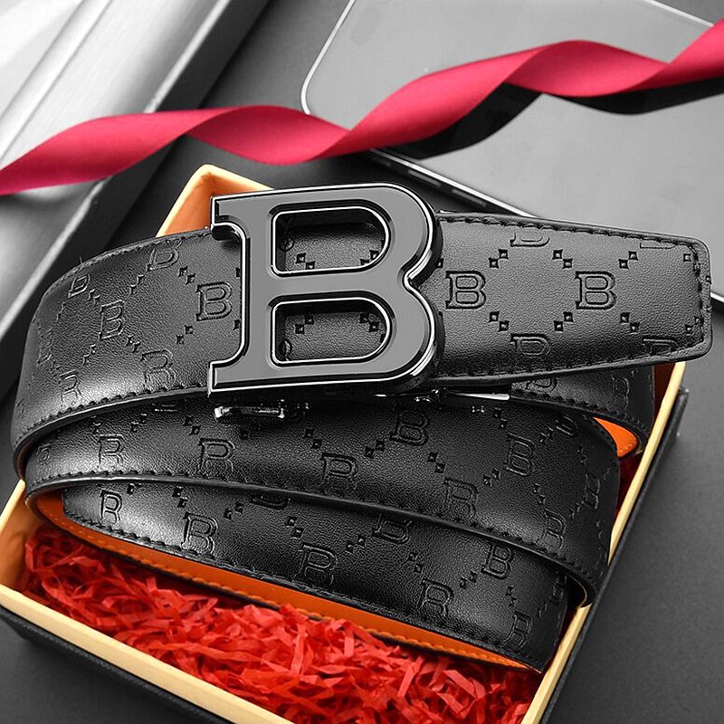VOOTHOST New Leather Men's Belt Automatic Buckle Waistband Suit Jeans Formal Wear Male Waist Belts Men's Casual Business Waist Band Gifts F0066