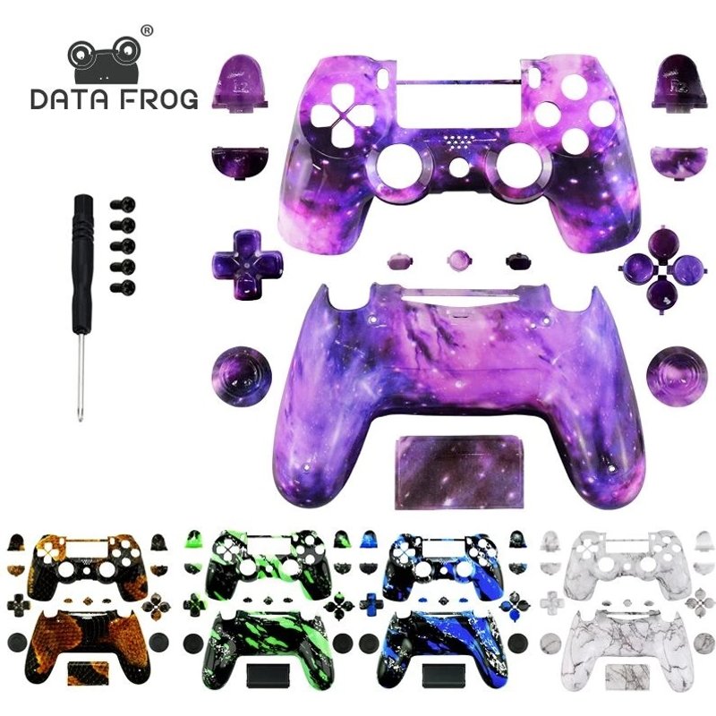 Suitable For PS4 Slim Full Set Of Handle Shell PS4 JDM 040 Water Transfer Personalized Shell Material Repair Replacement Button