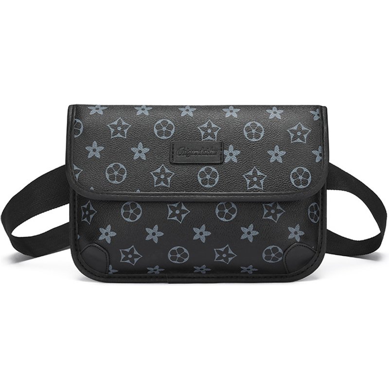 Celebrity Models Light Luxury Trend Men's Plaid Print Tiger Shoulder Crossbody Waistcoat