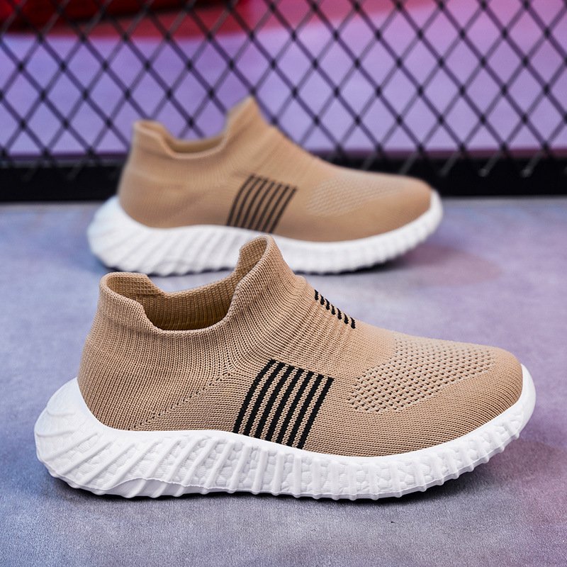 Mother&Kids Children's shoes Children's flying mesh socks shoes Girls' sneakers Boys' shoes slip-on shoes