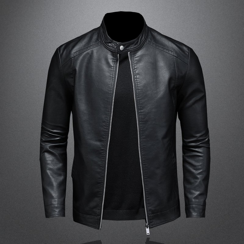 Men's Leather Jacket Men's Autumn/winter Motorcycle Casual Coat Men's
