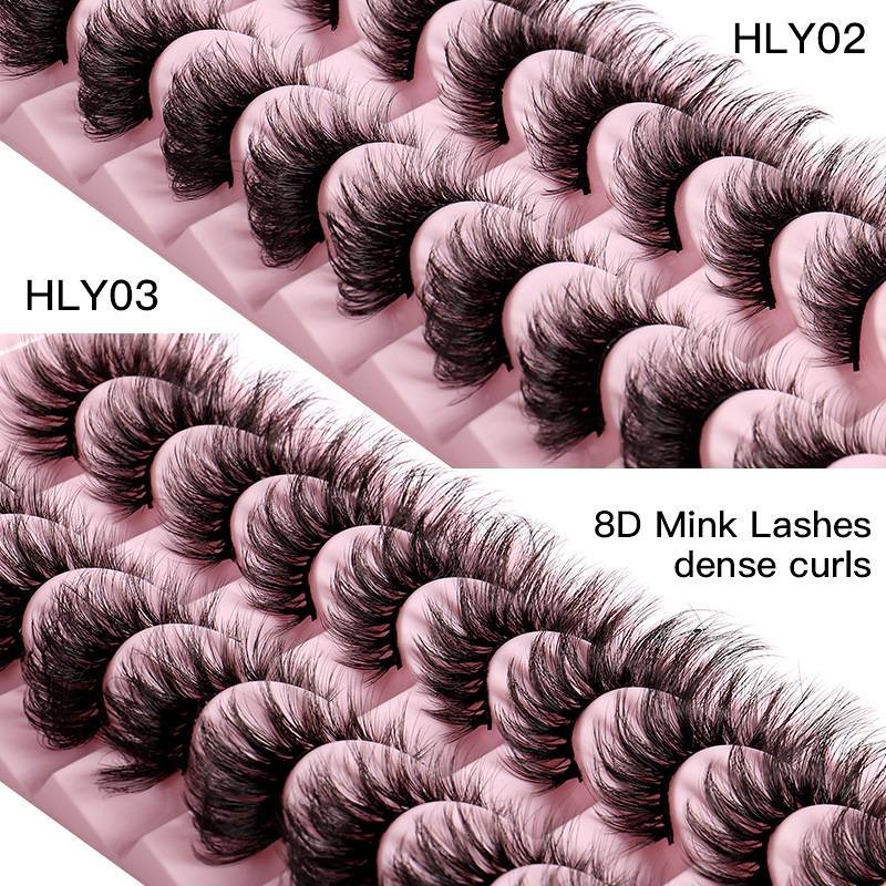 Beauty & Health 10 Pairs Of Thick False Eyelashes Simulation Style Daily Makeup Wear Eyelashes Spot