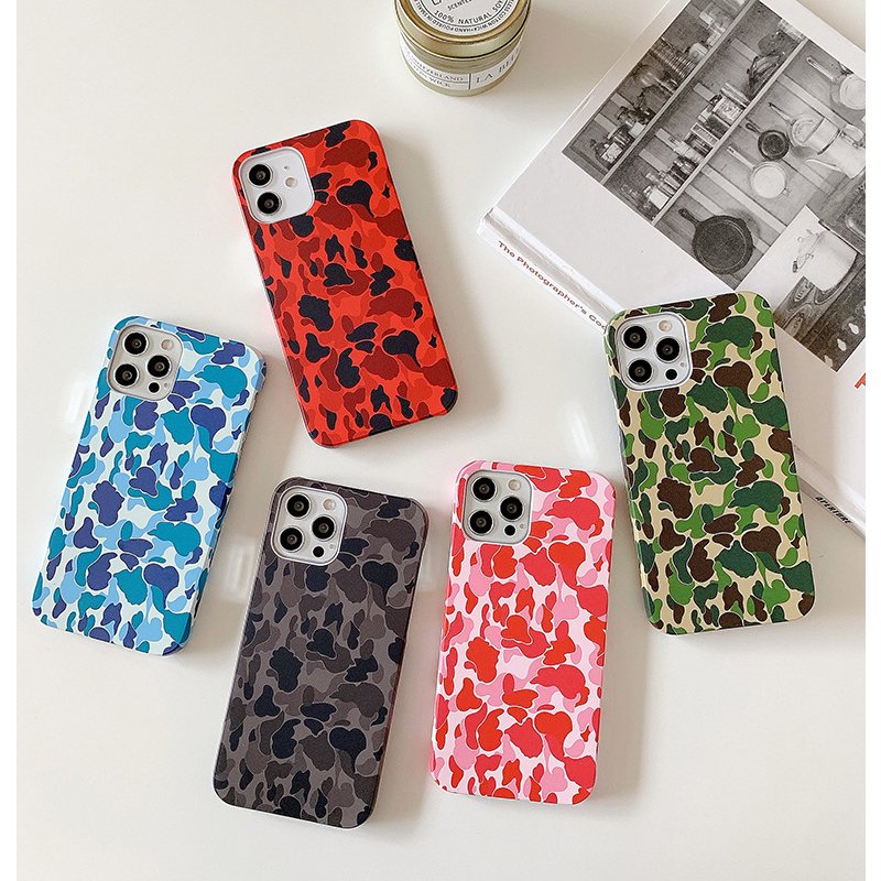 Mobile phone case trade new camouflage pattern suitable for 15promax Apple 14/13 mobile phone case suitable for 8plus water sticker 12 hard case